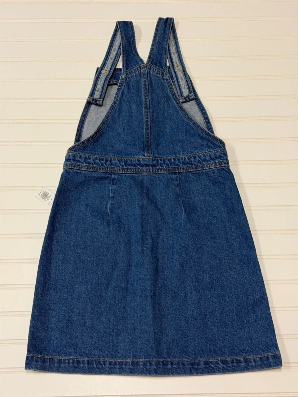 Old Navy Dark Blue Button-Front Denim Overall Dress